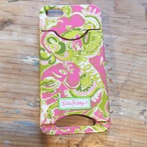 Lilly Pulitzer phone case with card holder!